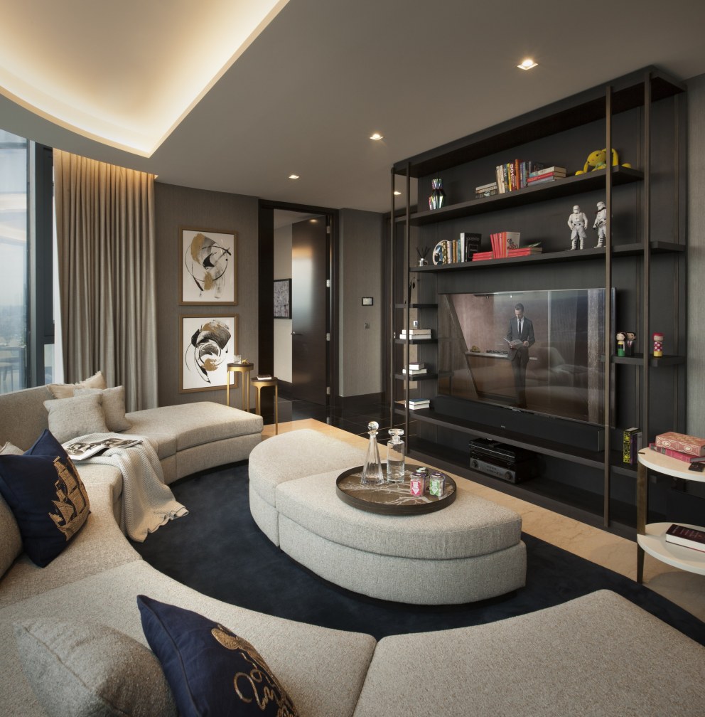 Corniche Penthouse B | Cinema room | Interior Designers